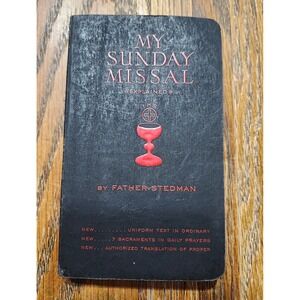 Vintage 1942 My Sunday Missal Father Stedman Catholic Latin English Prayer Book
